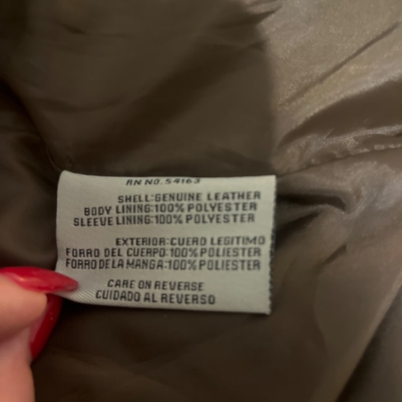 Levi's Genuine Brown Leather Jacket (xs) - Picture 3 of 5